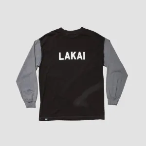 Lakai Sloane Dyed Longsleeve T-Shirt Black