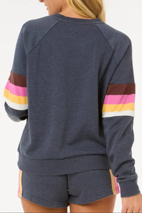 Las Dalias Raglan Crew