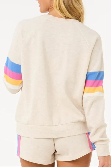 Las Dalias Raglan Crew