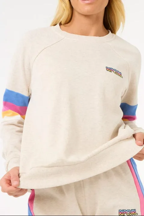 Las Dalias Raglan Crew