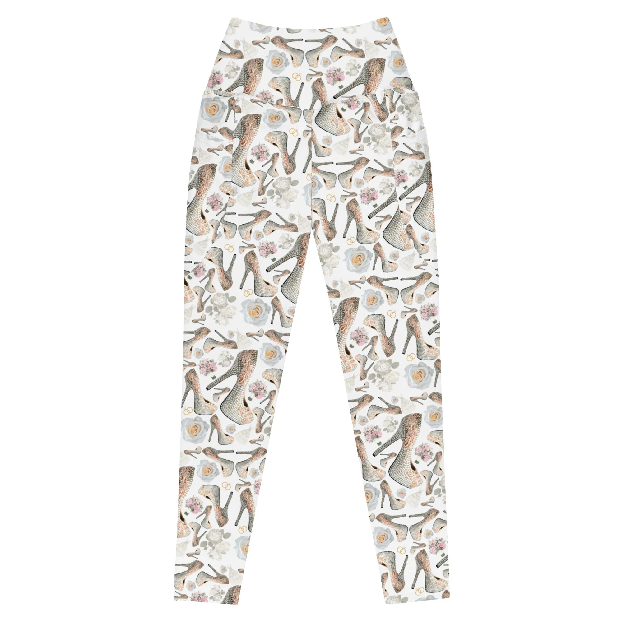 Leggings with pockets 'Bride love'