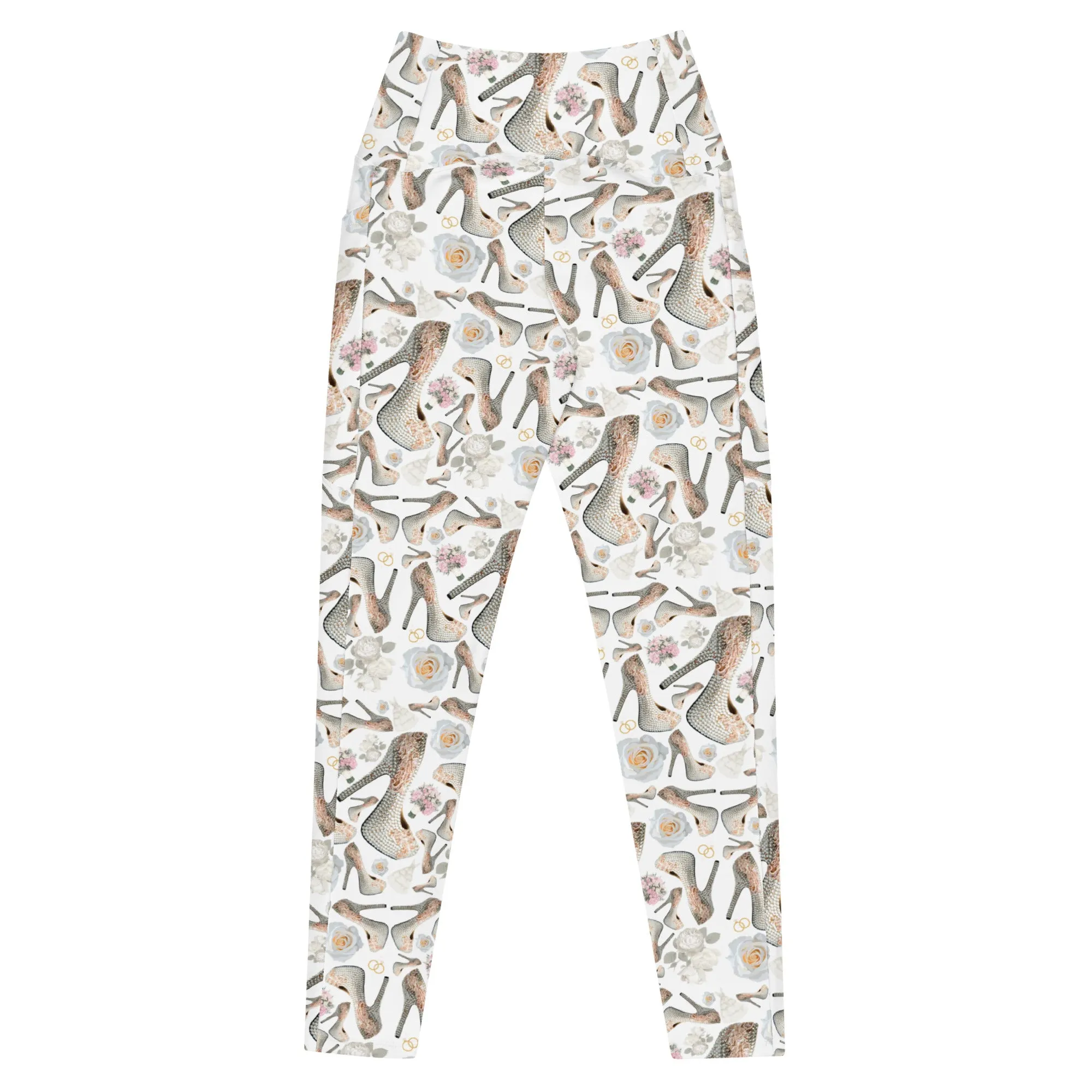 Leggings with pockets 'Bride love'