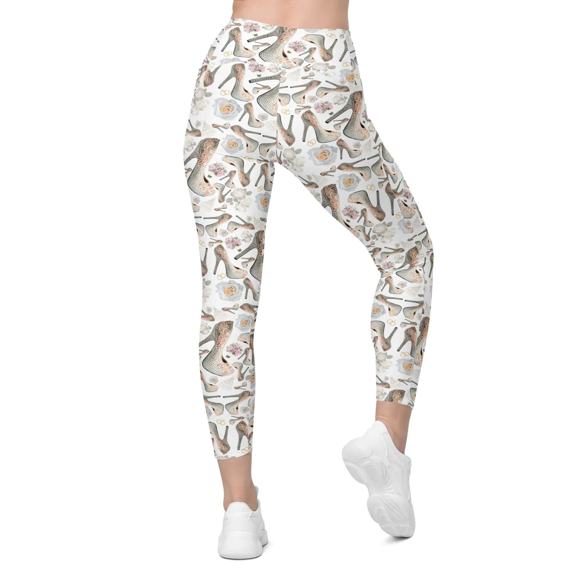Leggings with pockets 'Bride love'