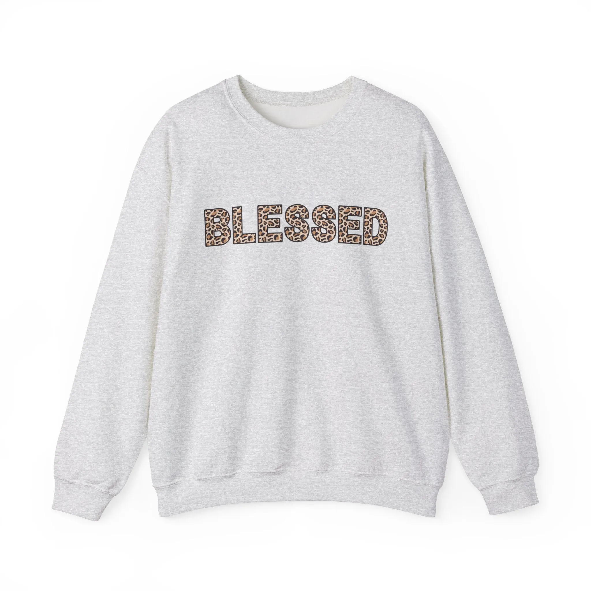 Leopard Print Blessed Women's Graphic Sweatshirt