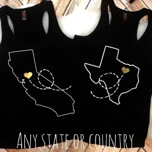 Long Distance Besties Adult Set