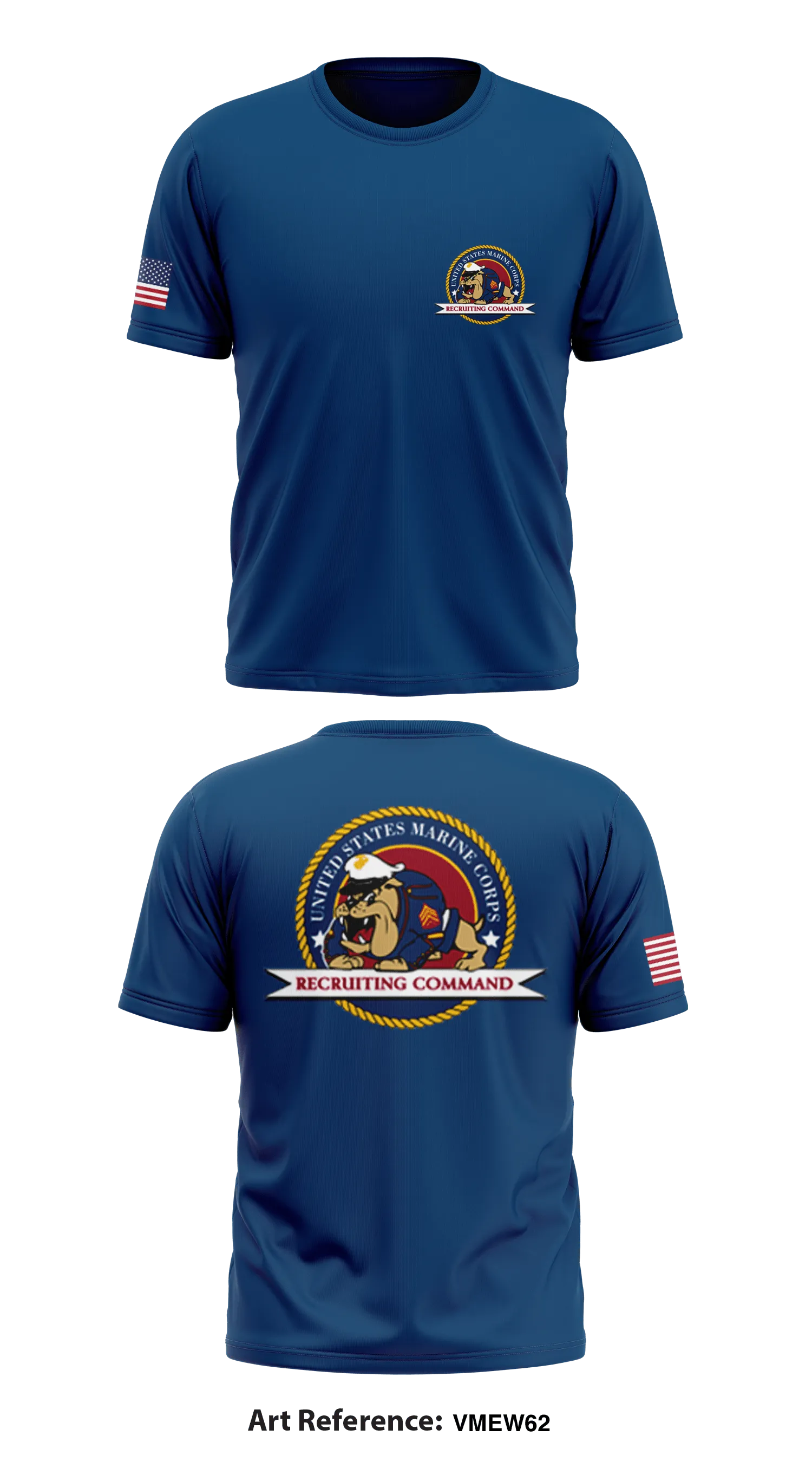 Marine corps Store 1 Core Men's SS Performance Tee - 9thTeq