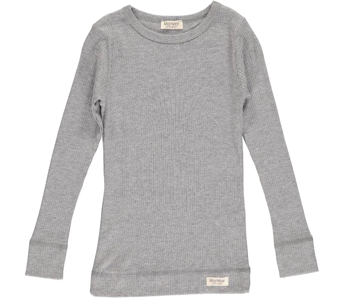 MarMar NOOS Grey Ribbed Long Sleeve Tee
