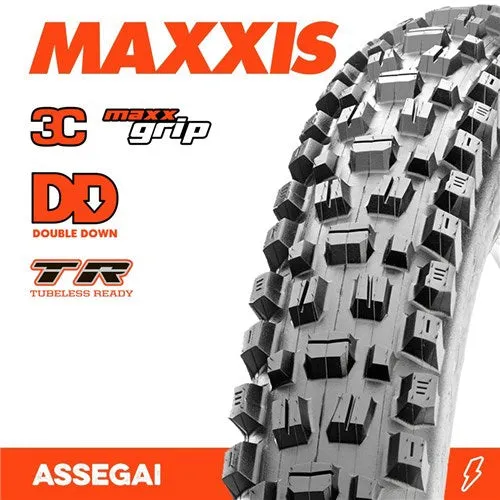 Maxxis Assegai 27.5 X 2.6 3c Dd Tr E-25 120x2tpi Folding Tyre