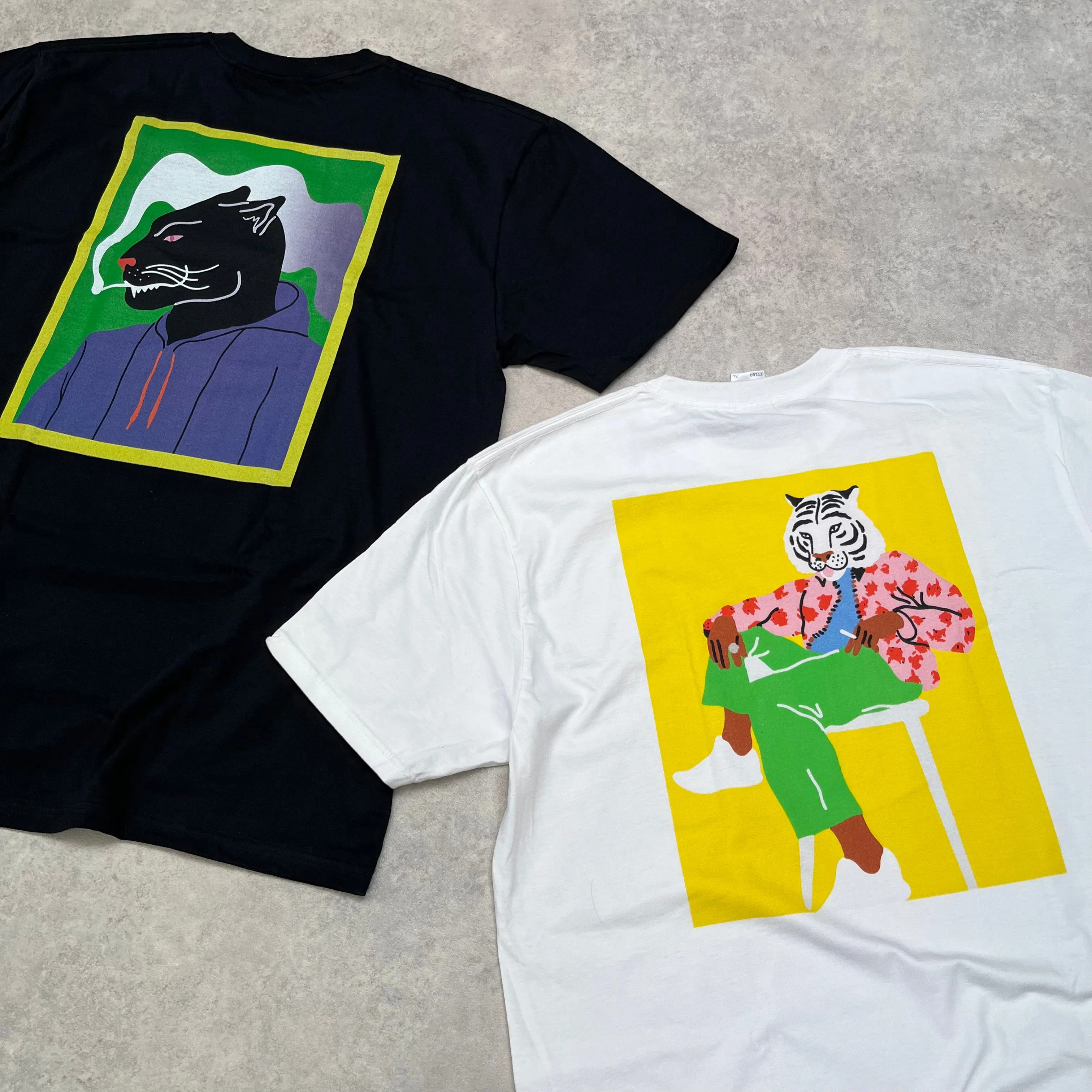 Melé x Club Bad 'Summer Tiger' Tee - White
