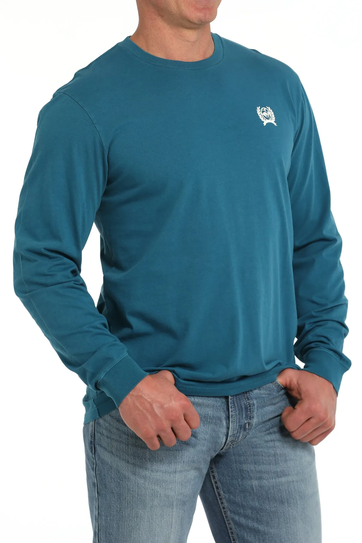Men's Cinch Saloon Tee- Teal