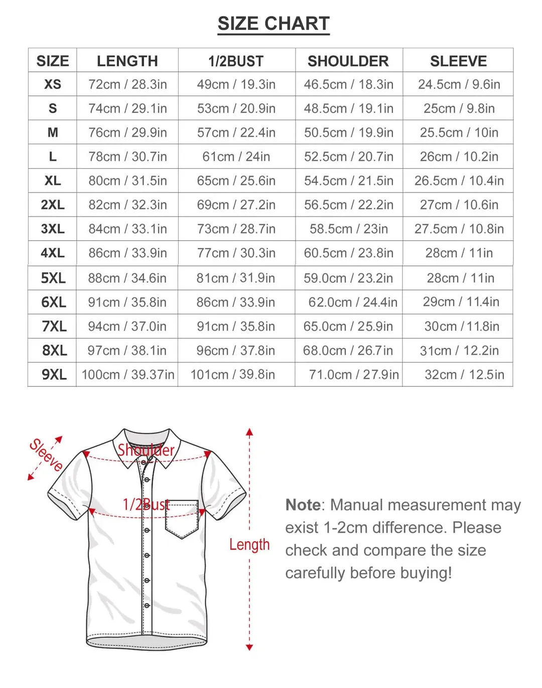 Men's Stripe Buttons Short Sleeve Shirt