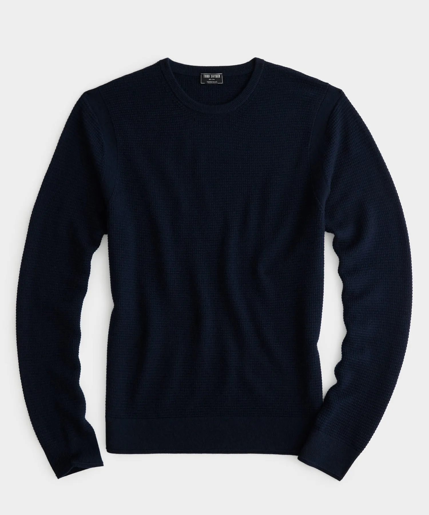 Merino Waffle Crew