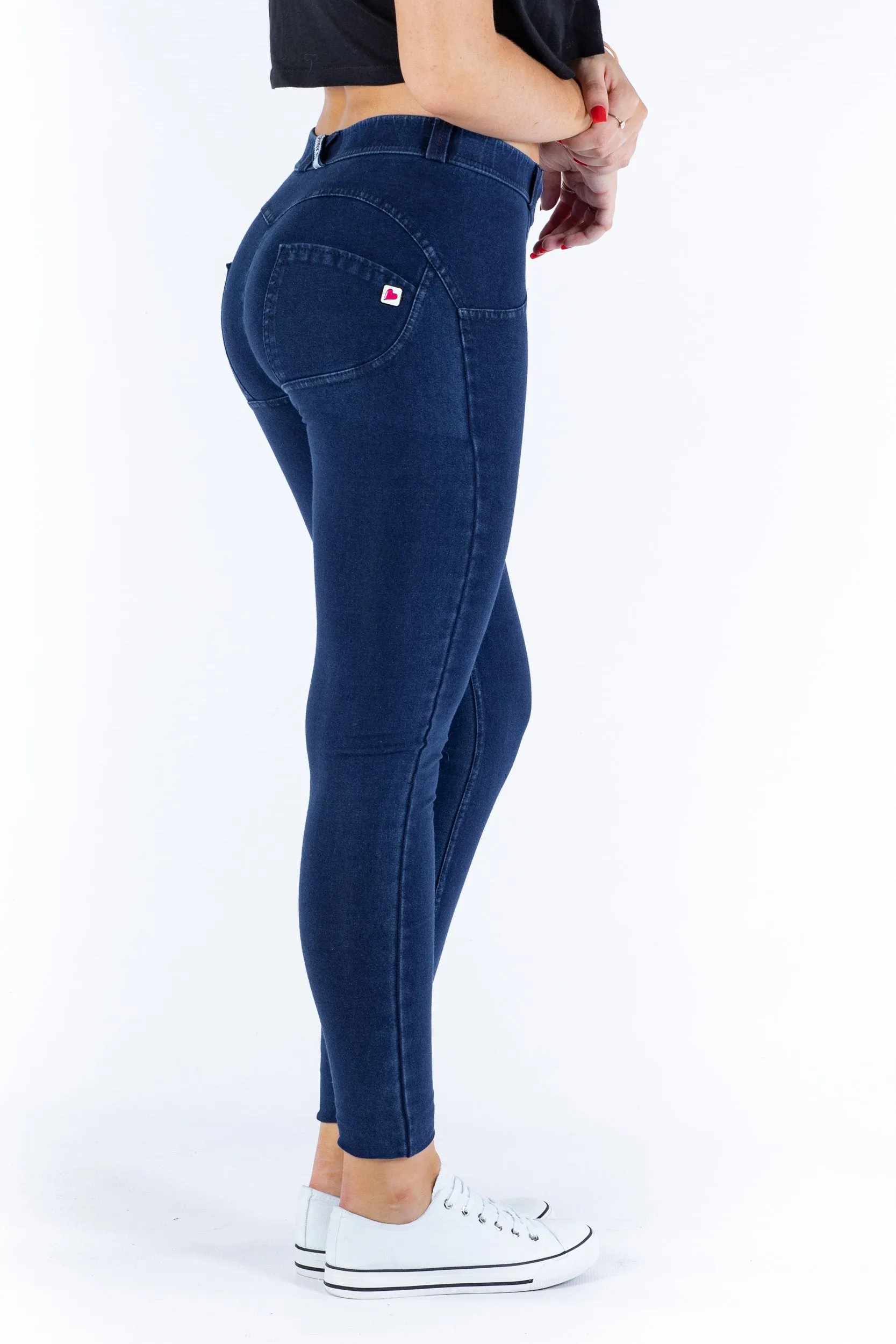 Mid waist Butt lifting Shaping pants Jeans/Jeggings - Dark Blue