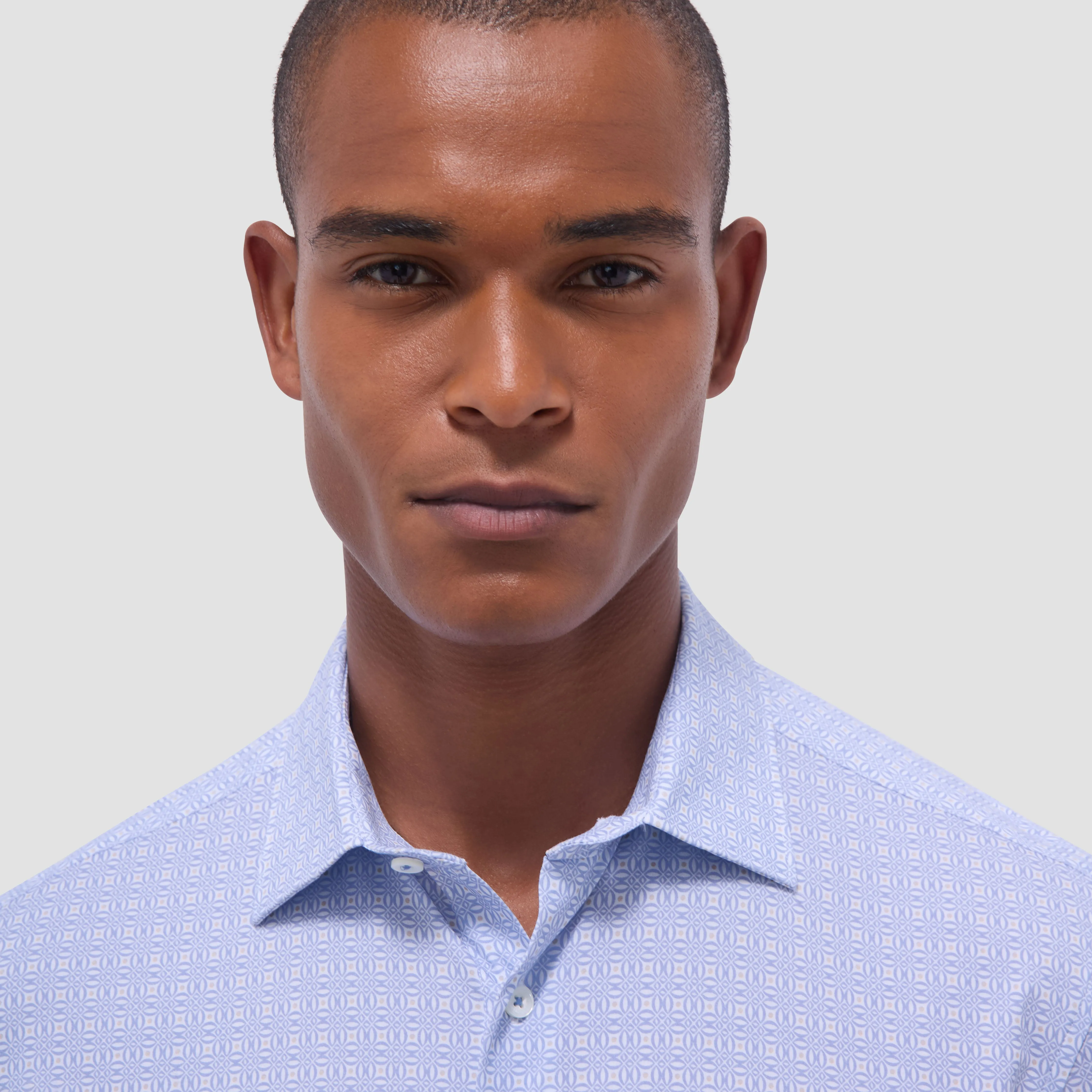 Miles Geometric OoohCotton Short -Sleeve Shirt