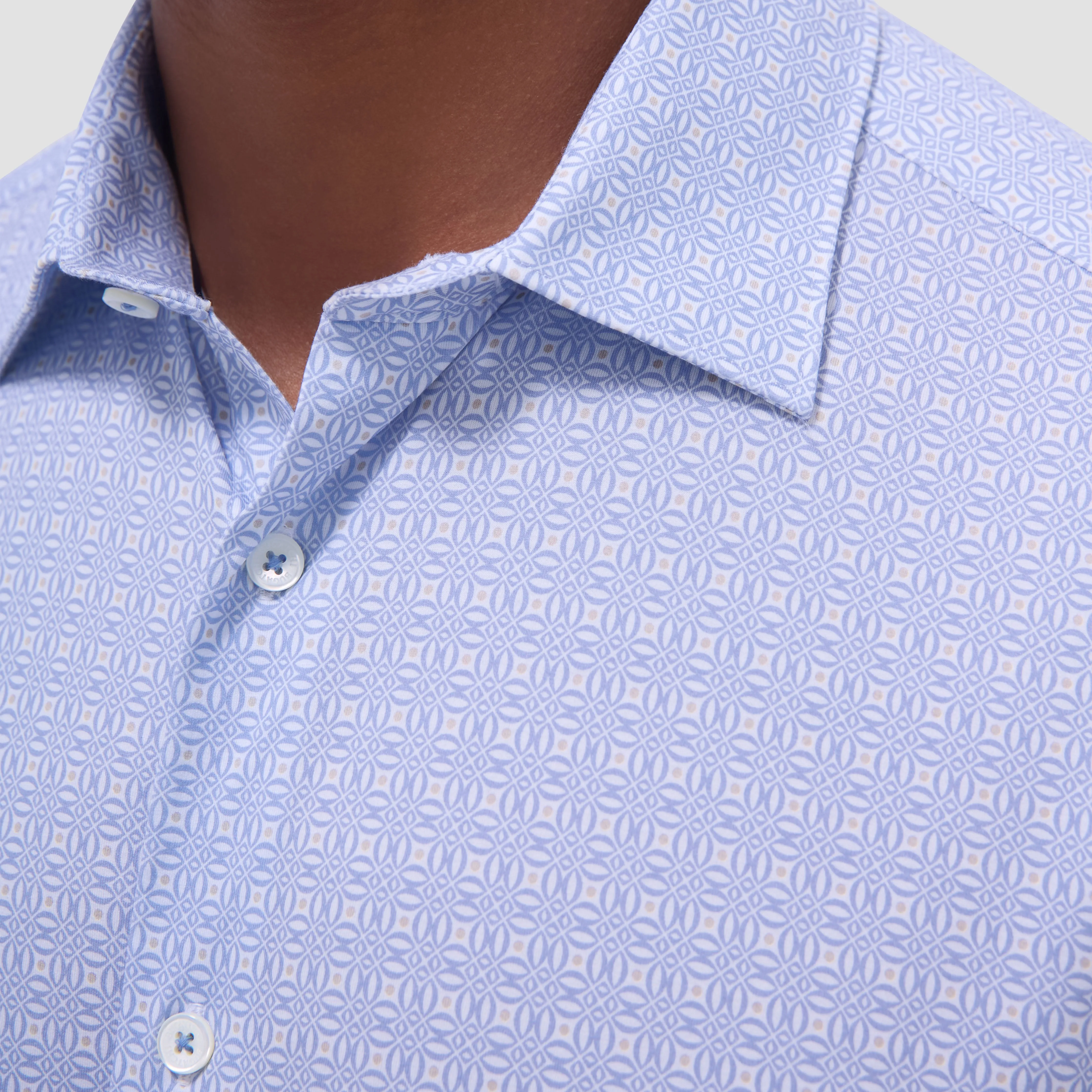 Miles Geometric OoohCotton Short -Sleeve Shirt