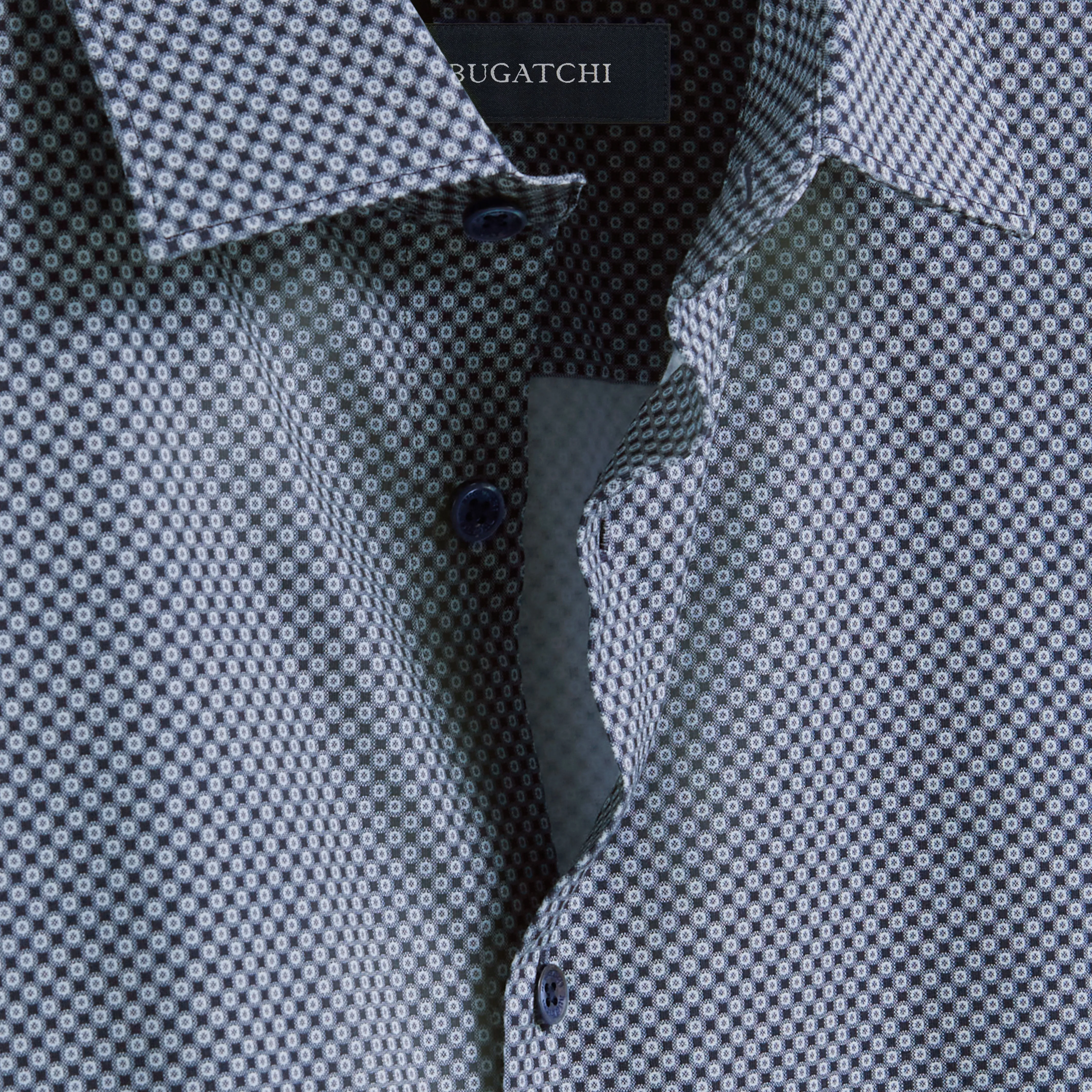 Miles Geometric OoohCotton Short Sleeve Shirt