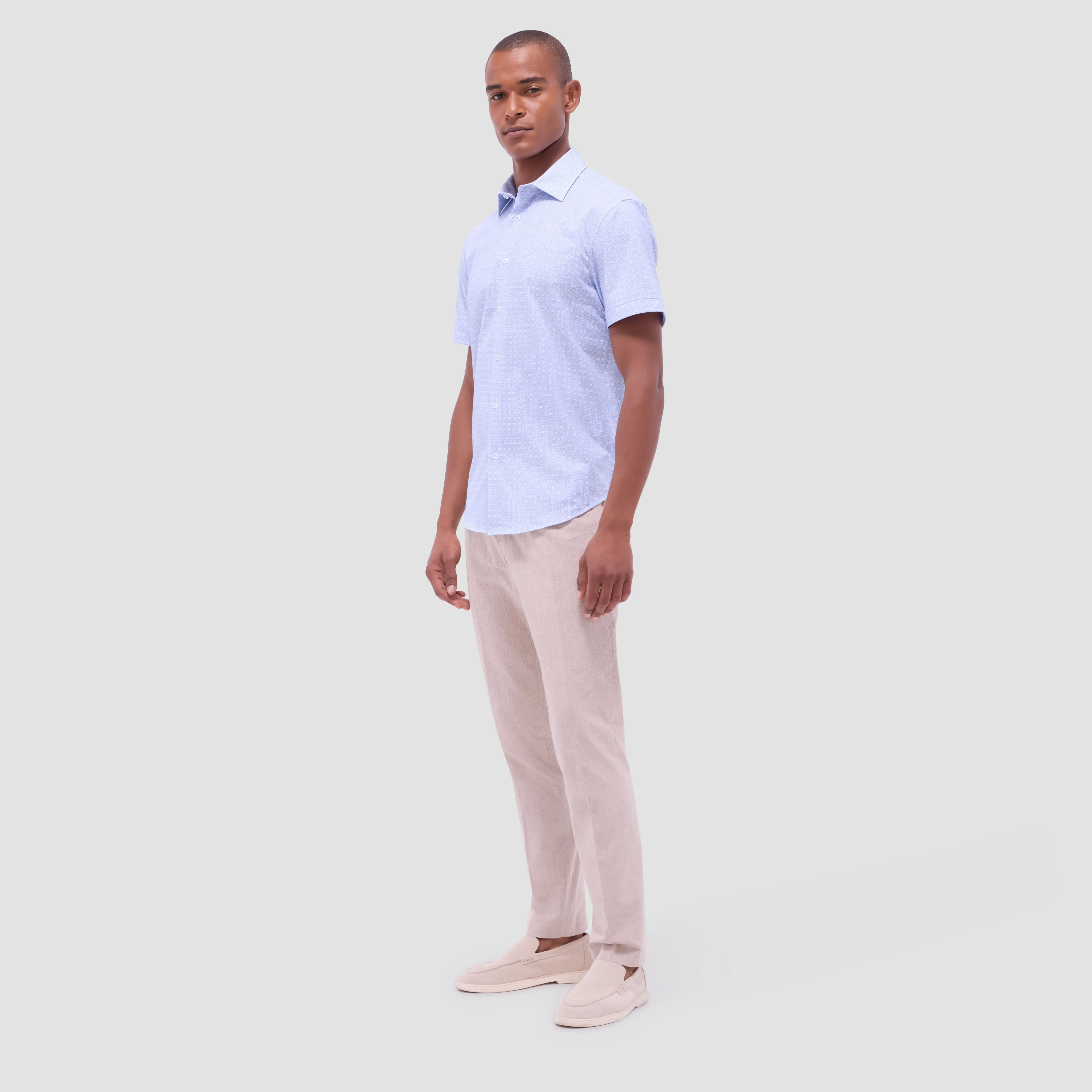Miles Geometric OoohCotton Short -Sleeve Shirt