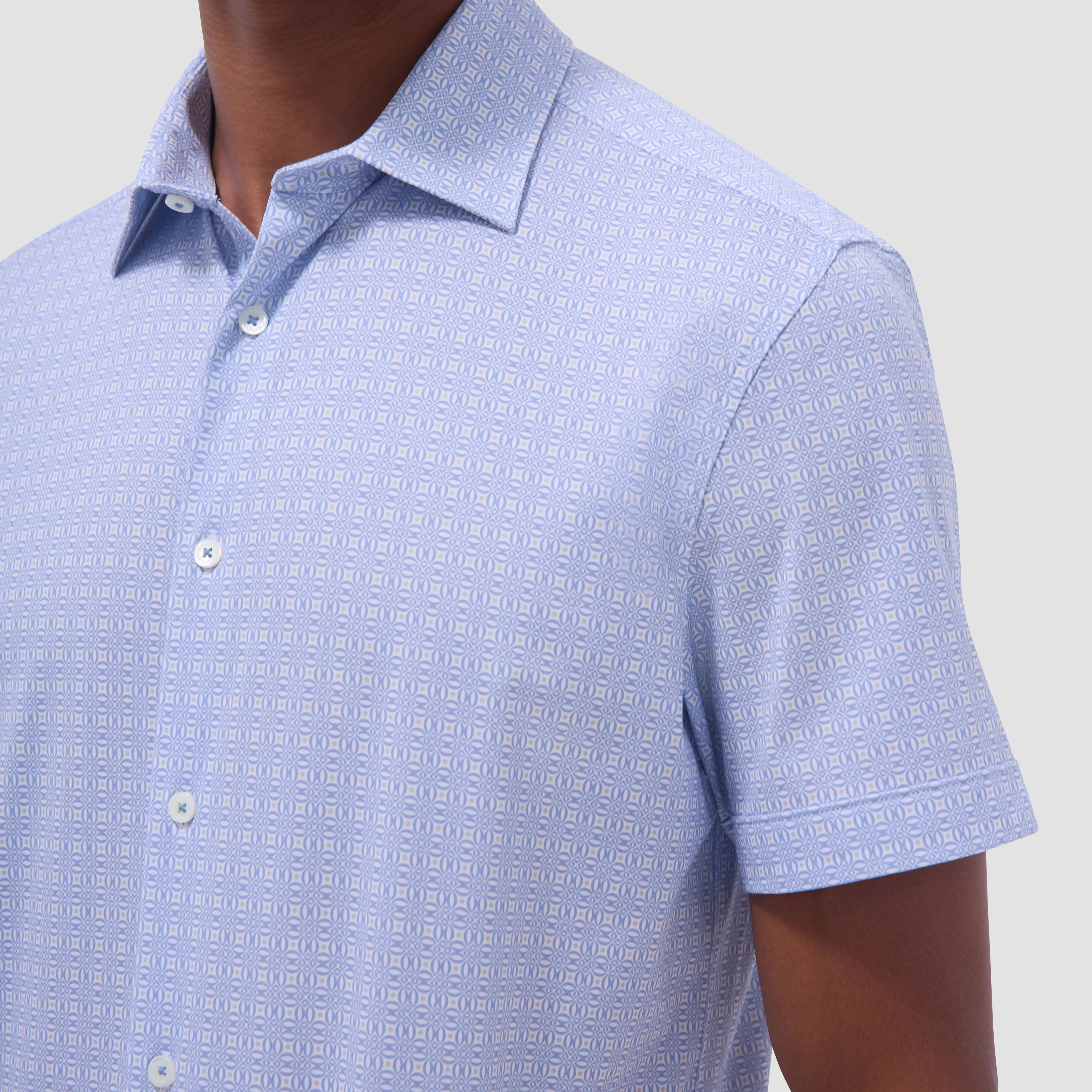 Miles Geometric OoohCotton Short -Sleeve Shirt