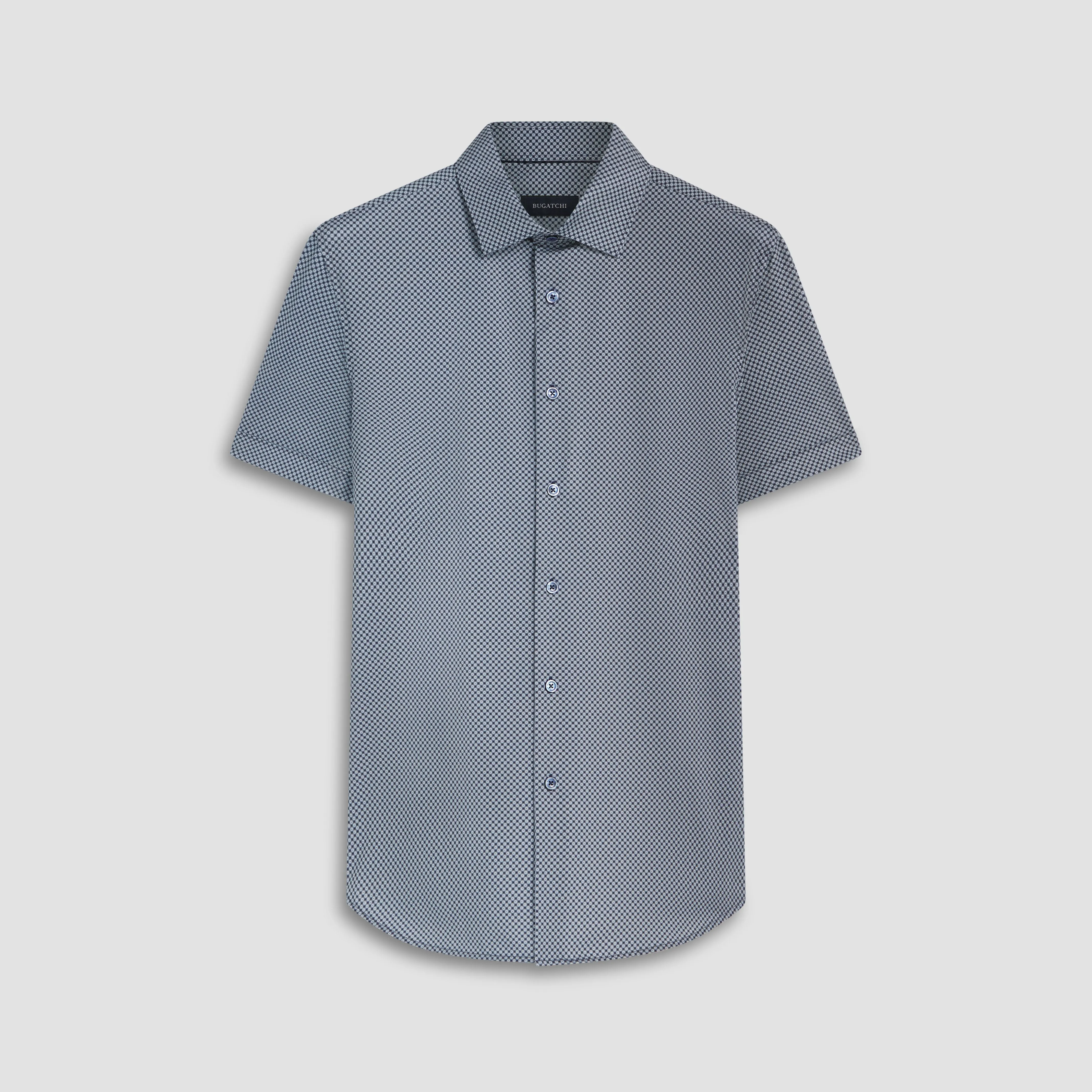 Miles Geometric OoohCotton Short Sleeve Shirt