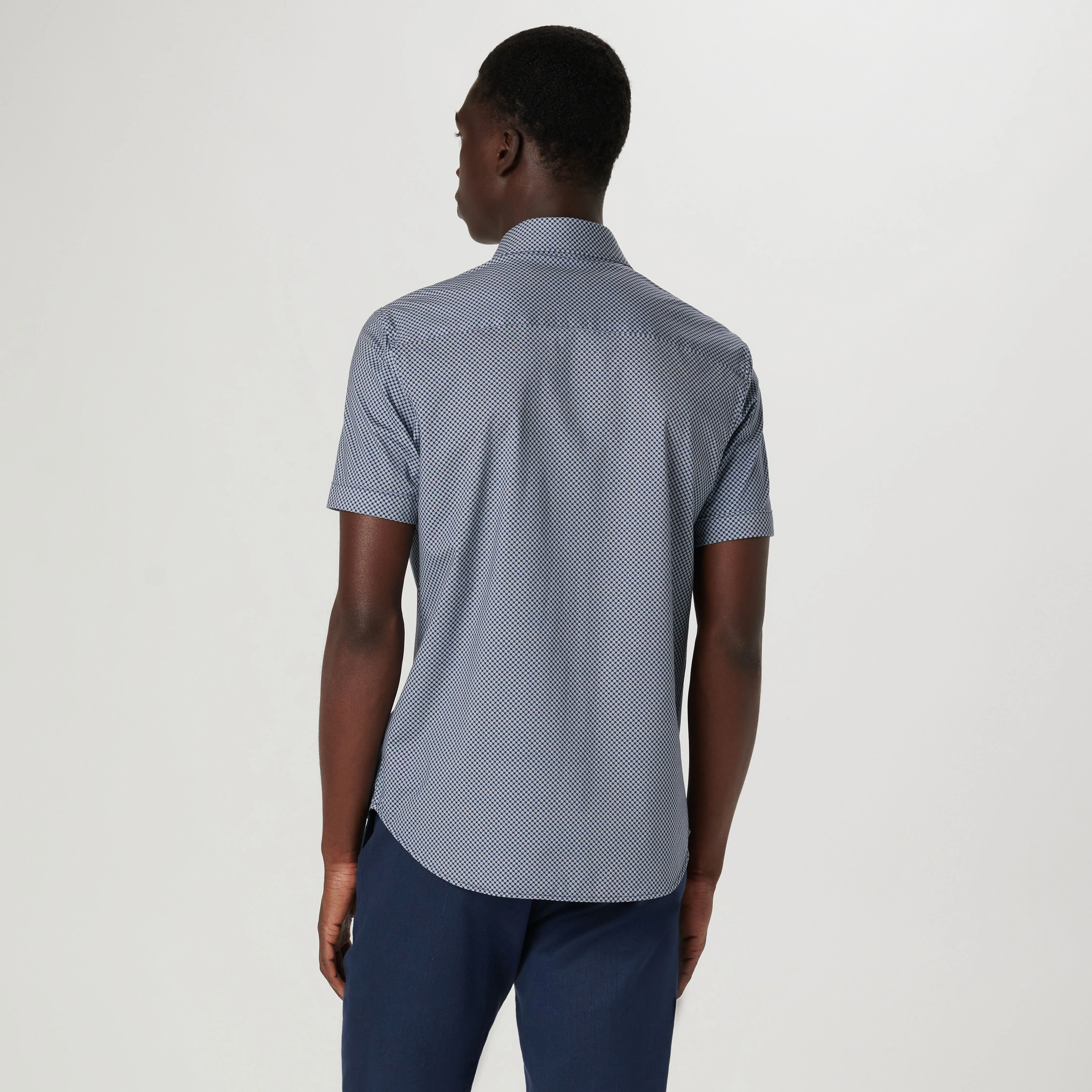 Miles Geometric OoohCotton Short Sleeve Shirt
