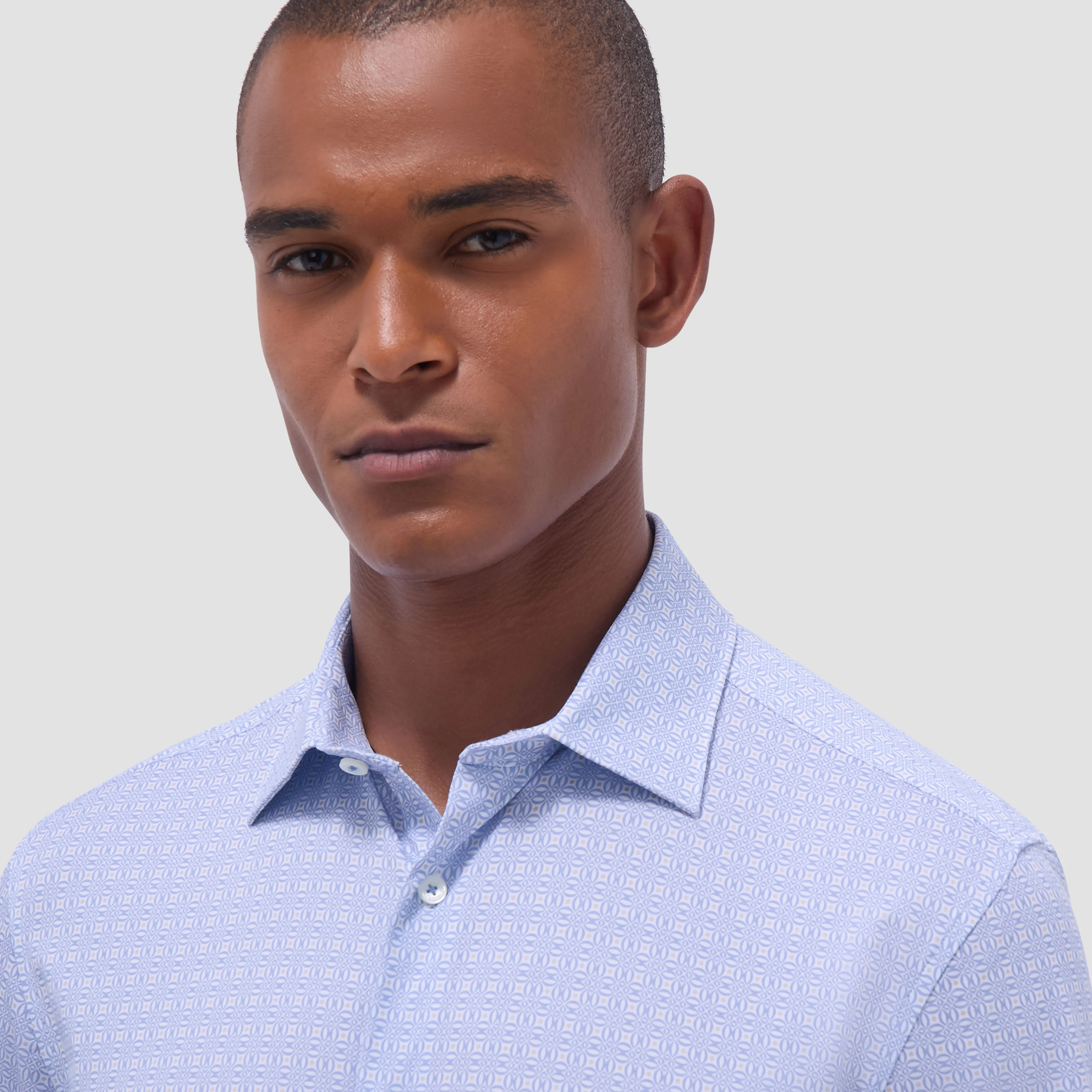 Miles Geometric OoohCotton Short -Sleeve Shirt