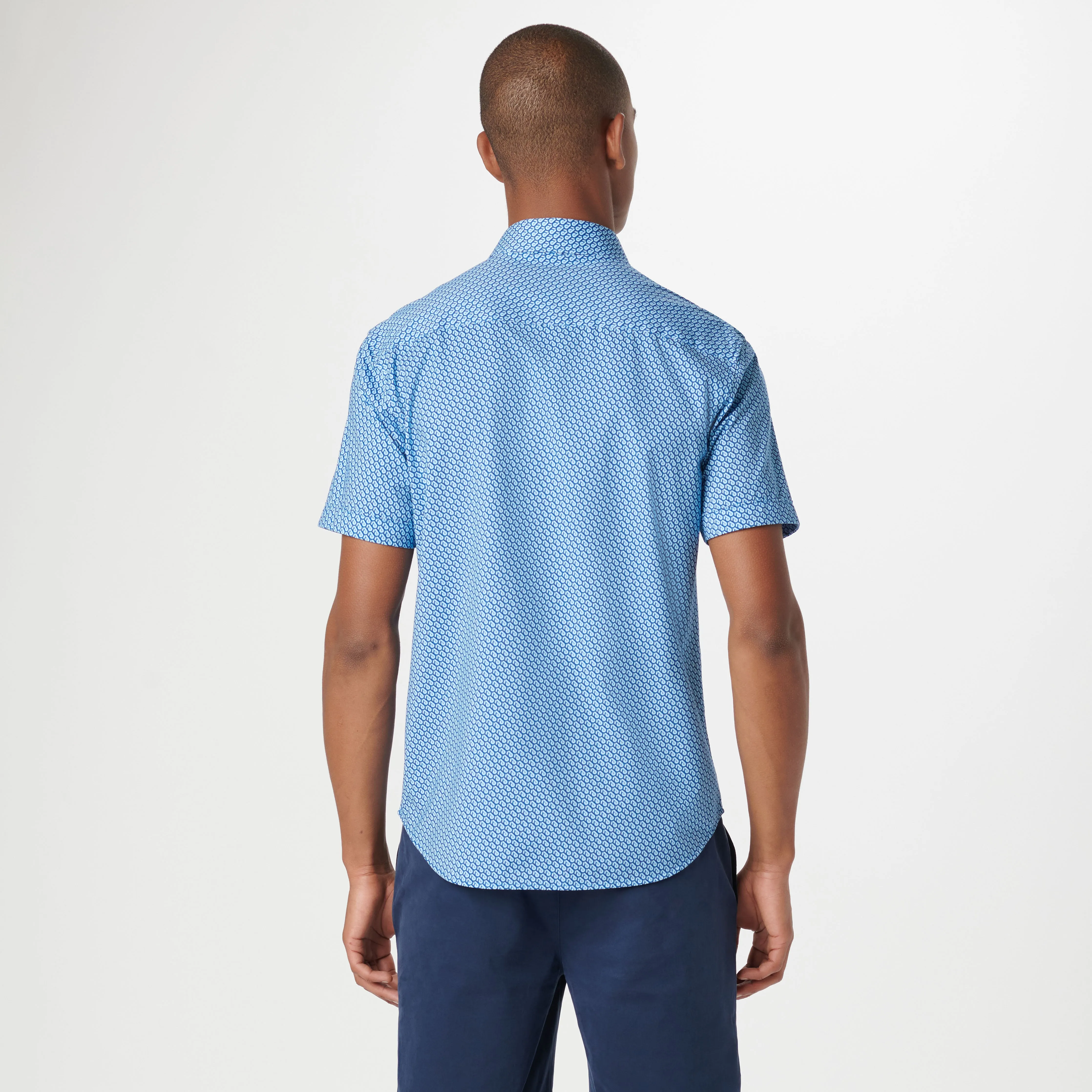 Miles Geometric OoohCotton Short Sleeve Shirt