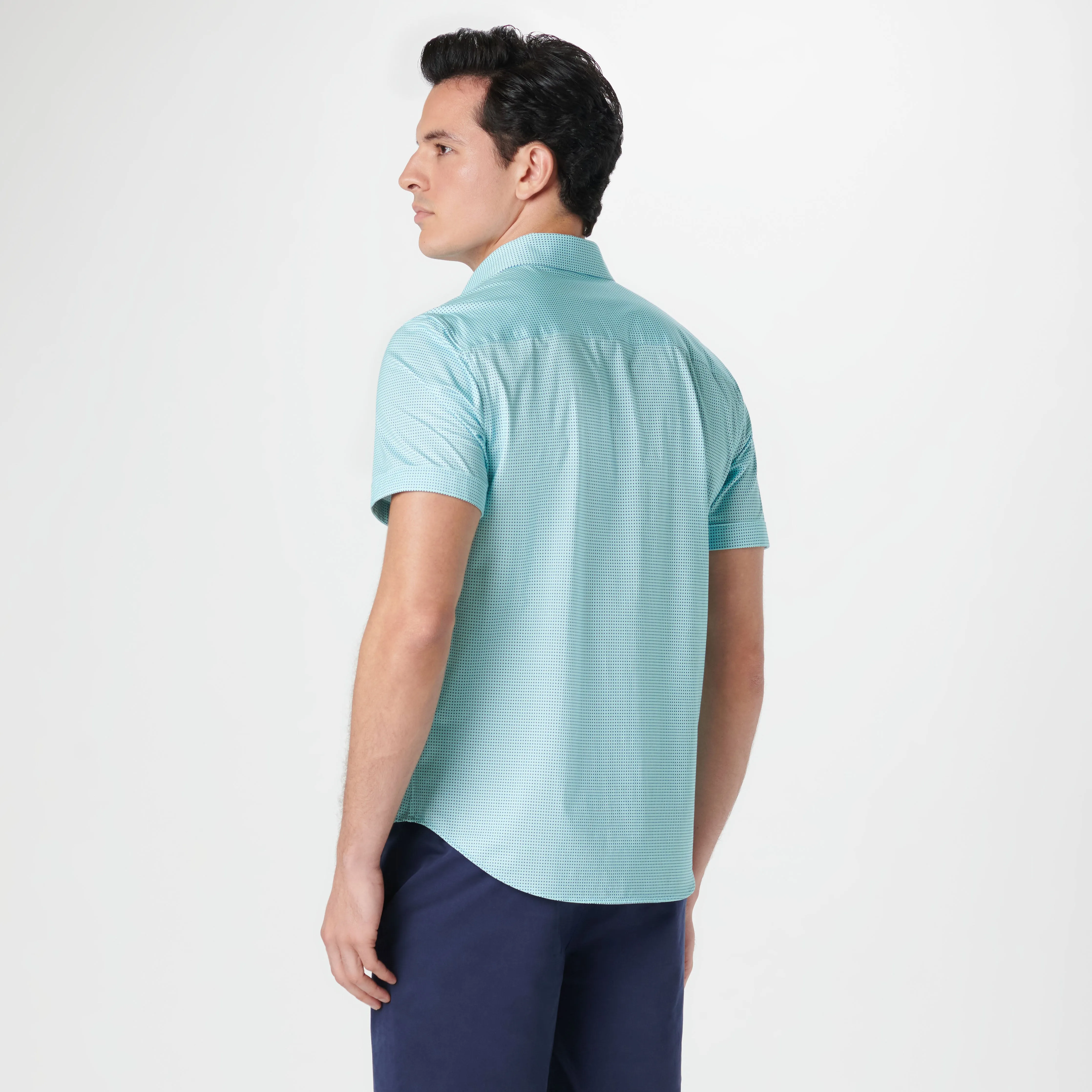 Miles Pin Dot OoohCotton Short Sleeve Shirt