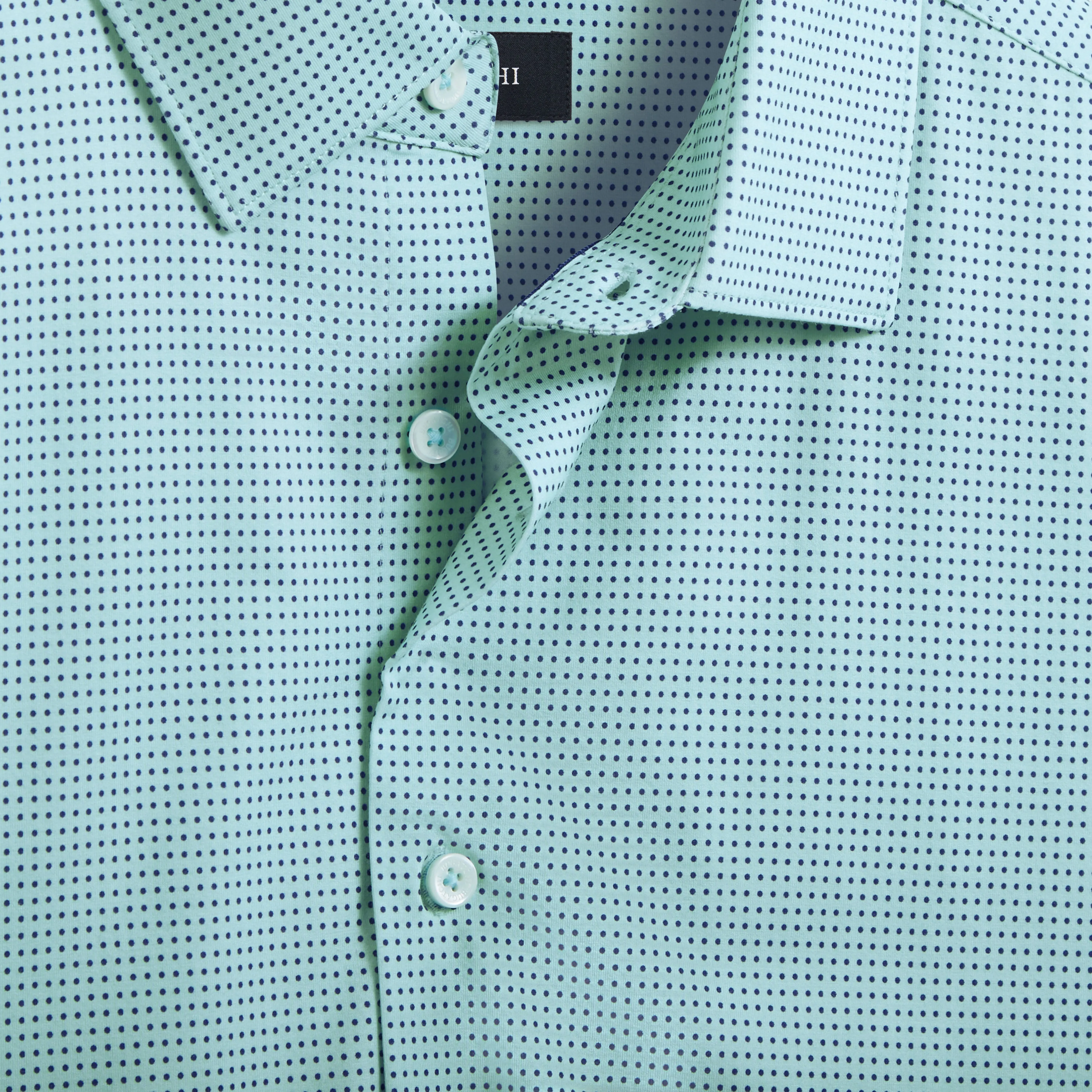 Miles Pin Dot OoohCotton Short Sleeve Shirt