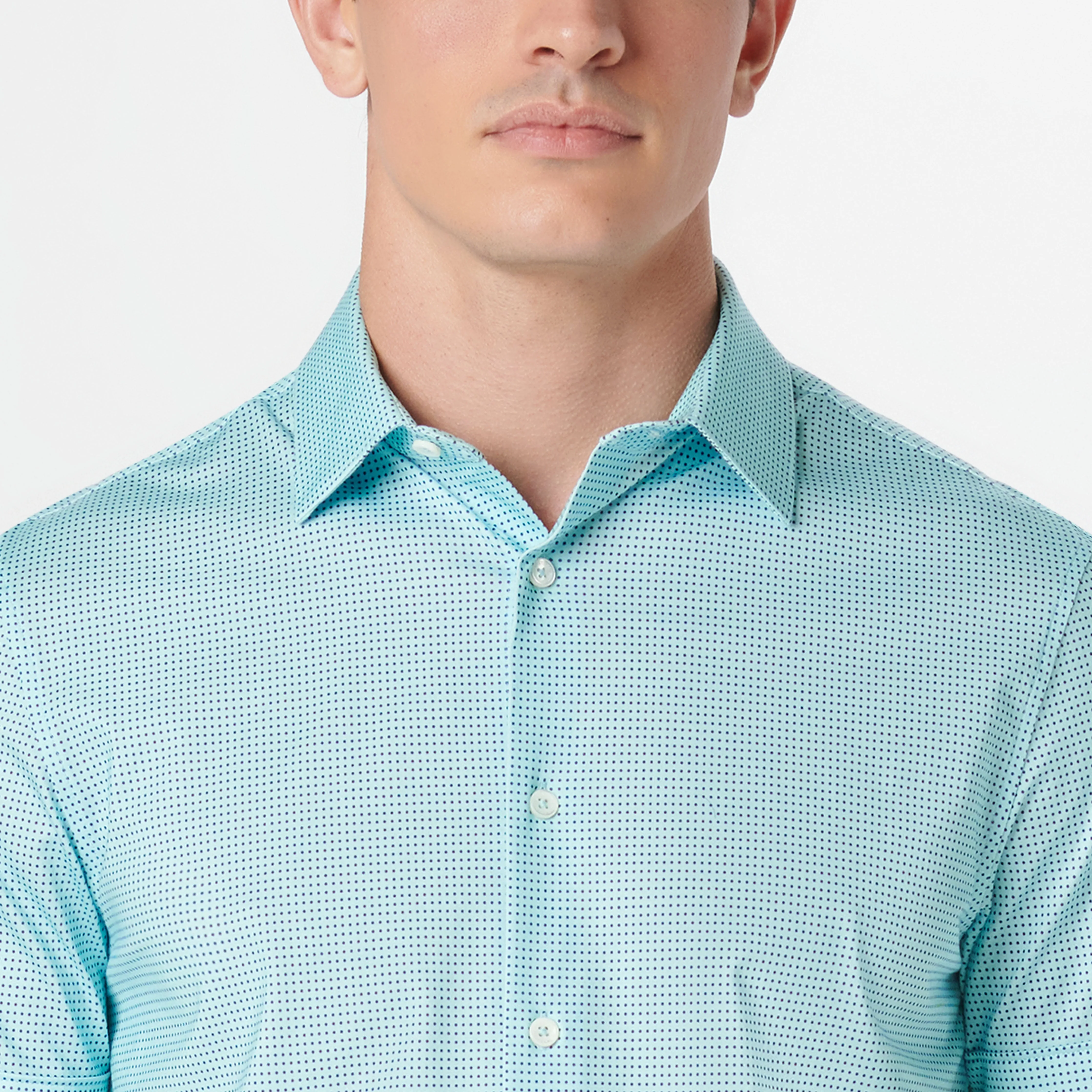 Miles Pin Dot OoohCotton Short Sleeve Shirt