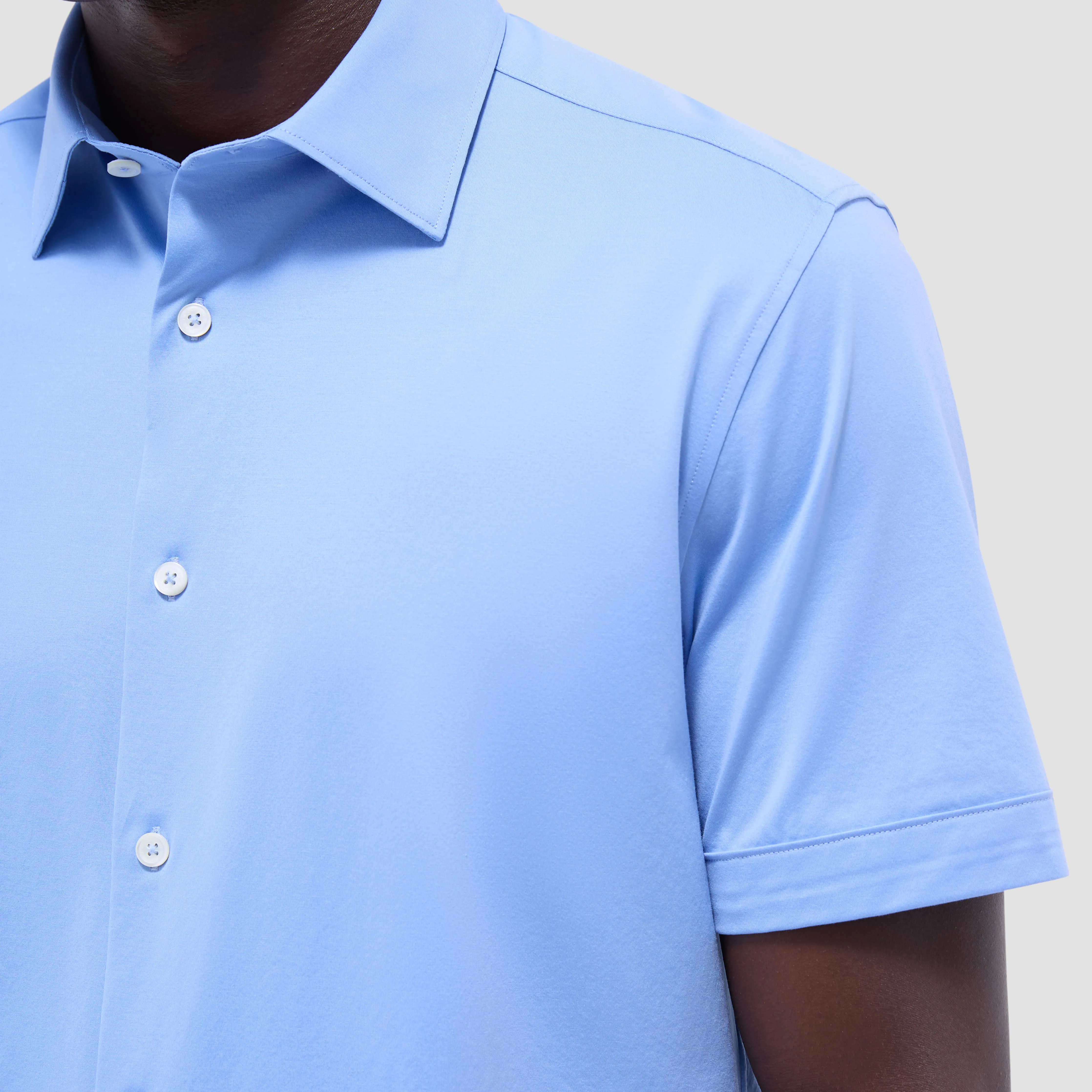 Miles Solid OoohCotton Short Sleeve Shirt