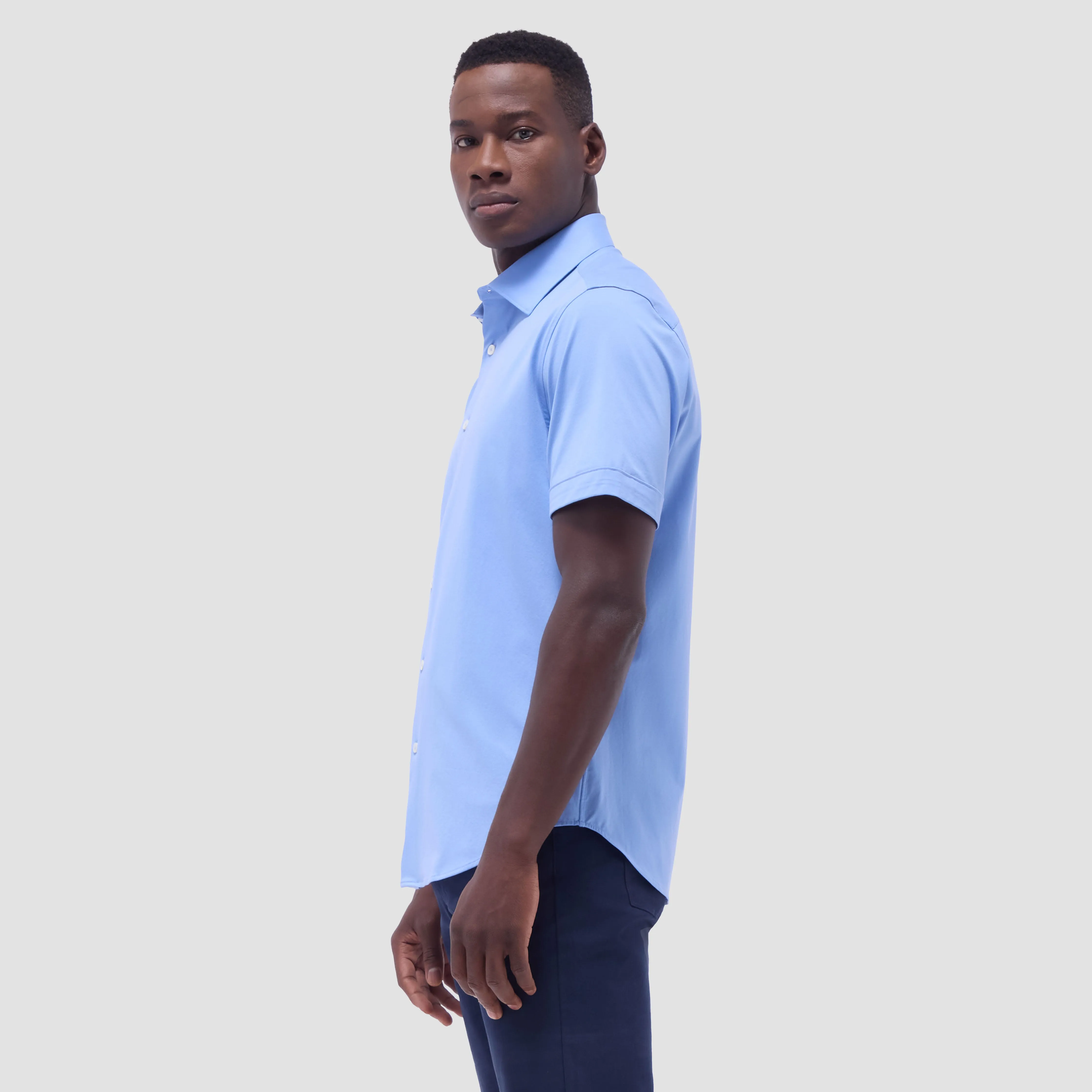 Miles Solid OoohCotton Short Sleeve Shirt