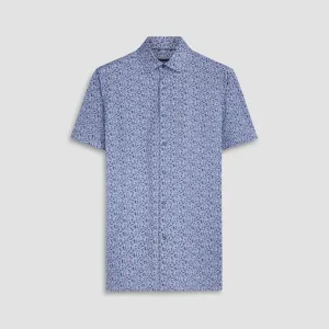 Milo Leaf Print OoohCotton Short Sleeve Shirt