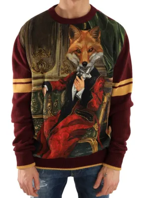 Multicolor Wool Knitted Pullover Sweater