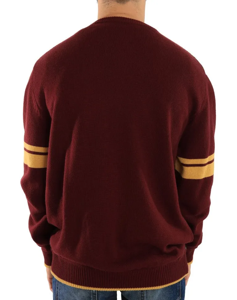 Multicolor Wool Knitted Pullover Sweater