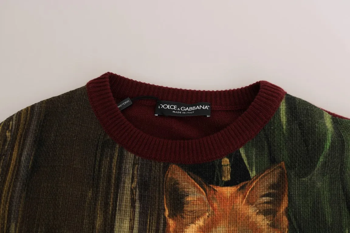 Multicolor Wool Knitted Pullover Sweater