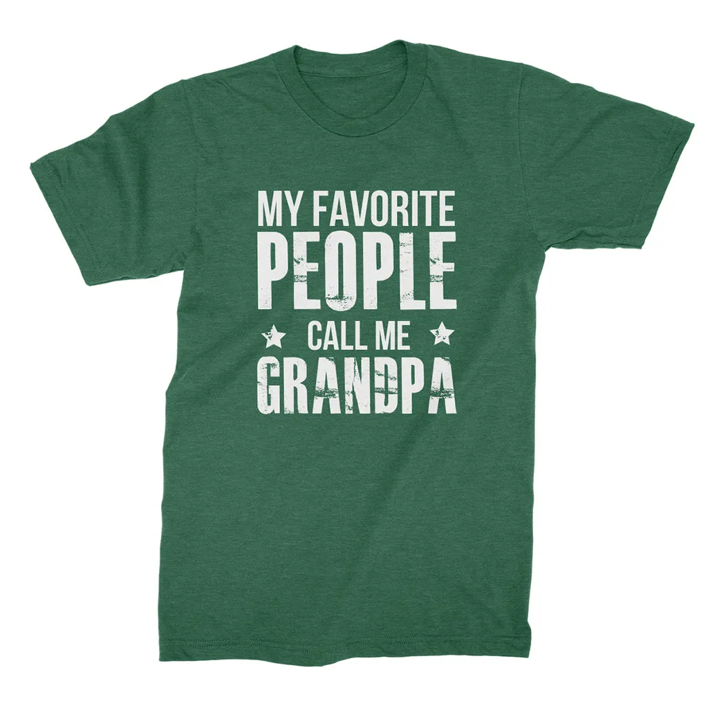 My Favorite People Call Me Grandpa- short sleeve T-Shirt for Grandpa