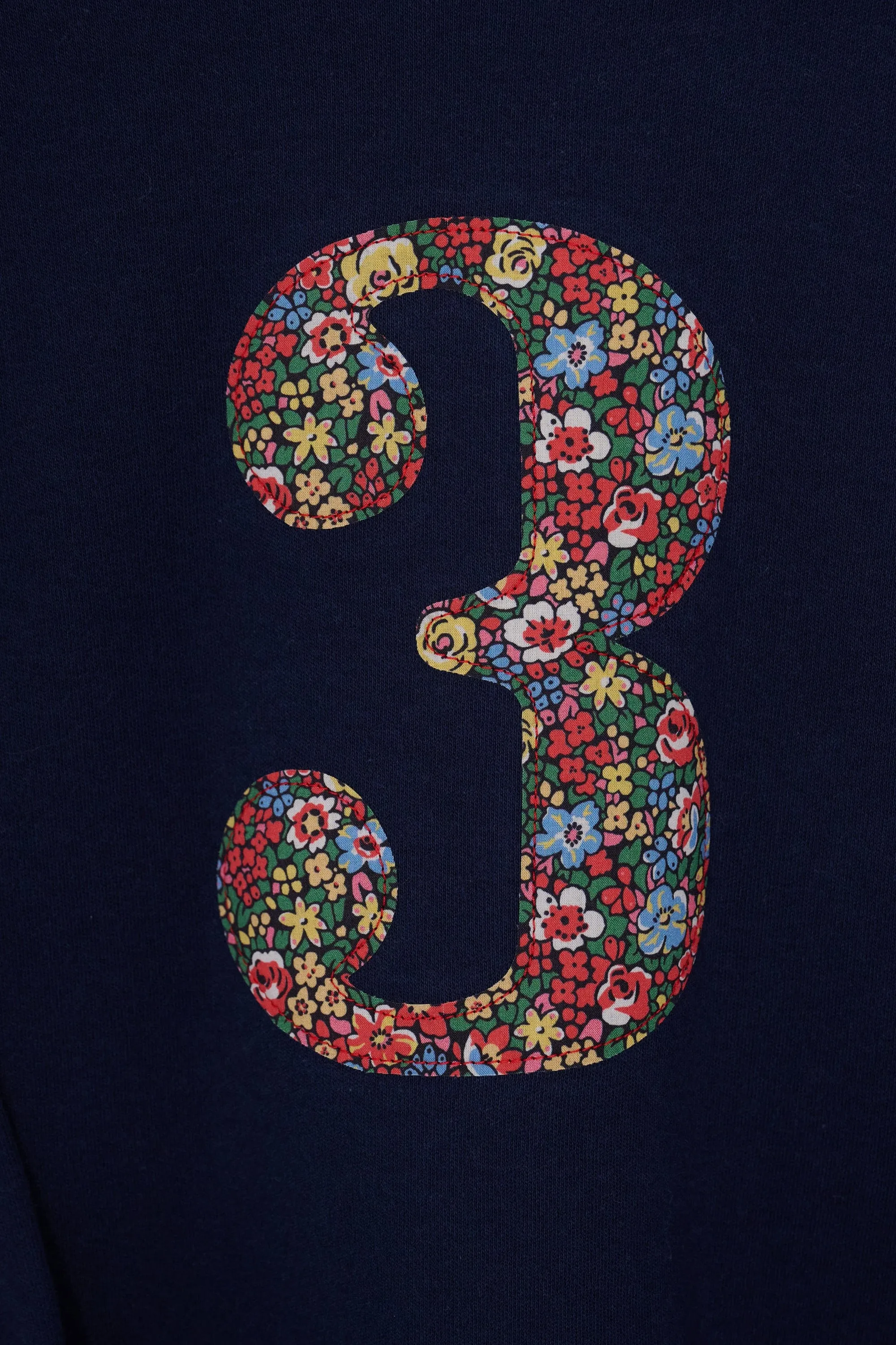 Number Navy T-Shirt in Emma Louise Liberty Print