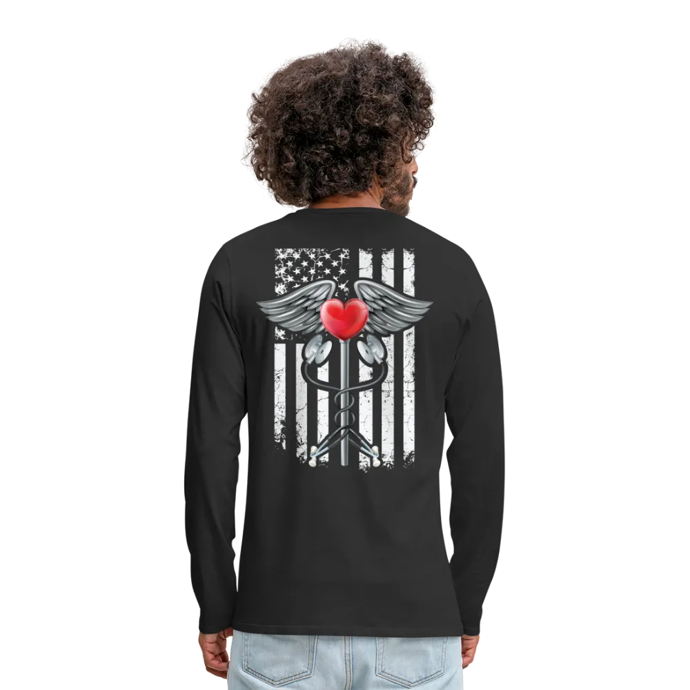 Nurse Flag Men's Premium Long Sleeve T-Shirt (CK1821)
