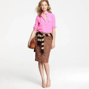 Nwot J Crew No 2 Pencil Skirt Harvest Tweed