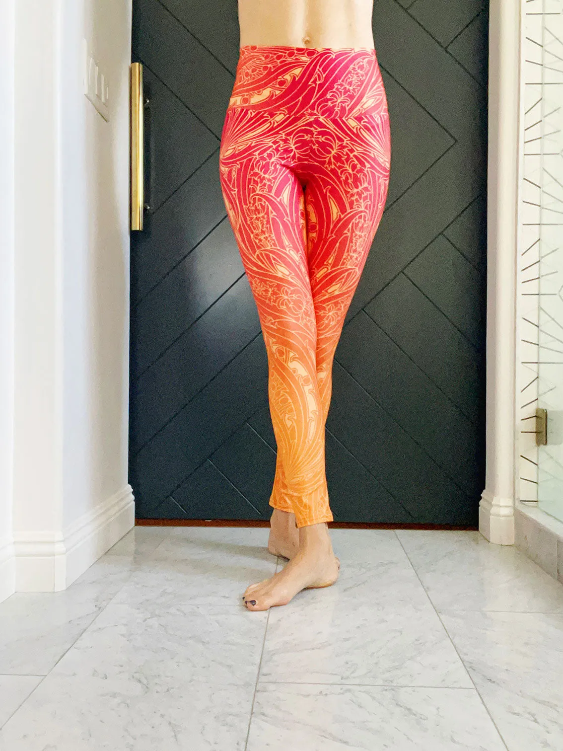 Orange Ombre Art Deco