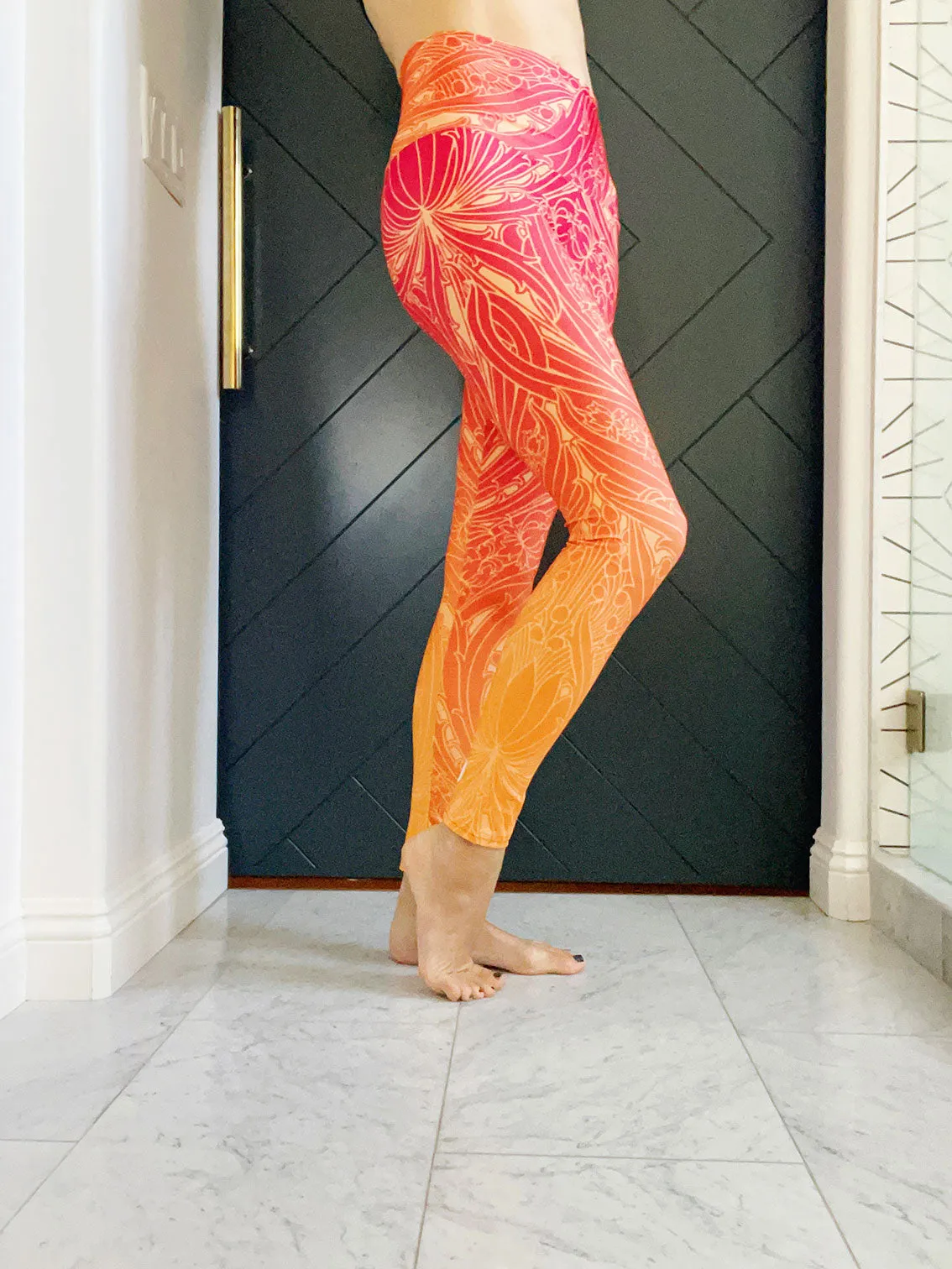 Orange Ombre Art Deco