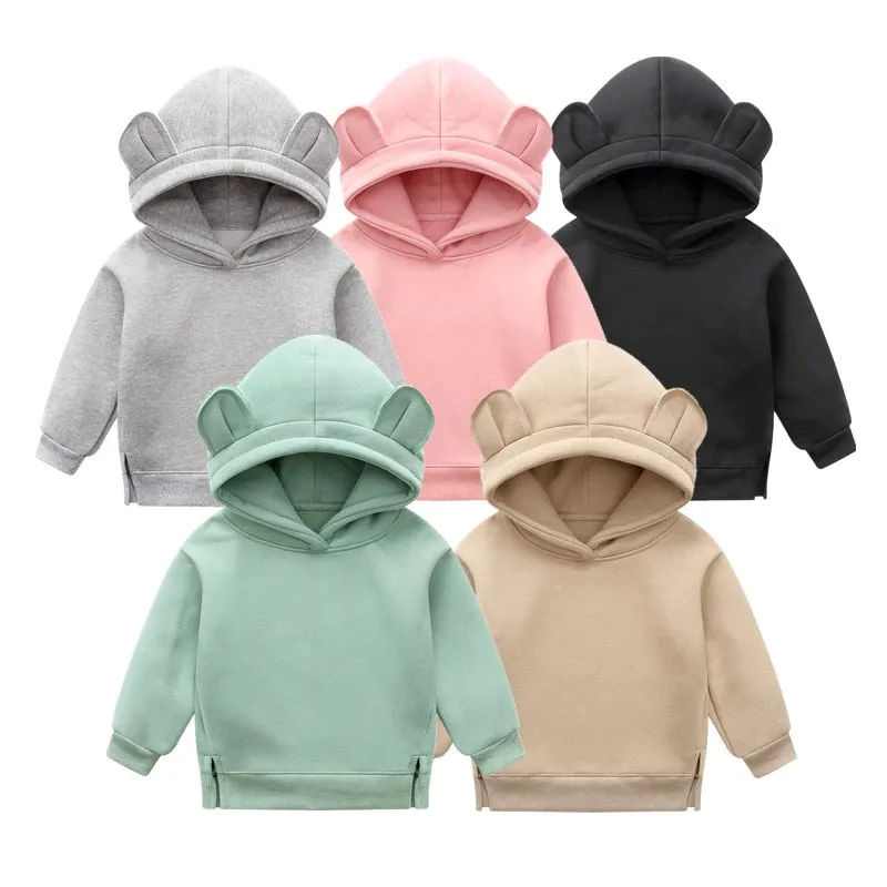 Orangemom Fleece Hooded Sweatshirt for Baby Boys and Girls - Pink
