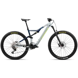 Orbea Rise H30 Electric Mountain Bike 2023 - Iceberg Grey & Moondust Blue