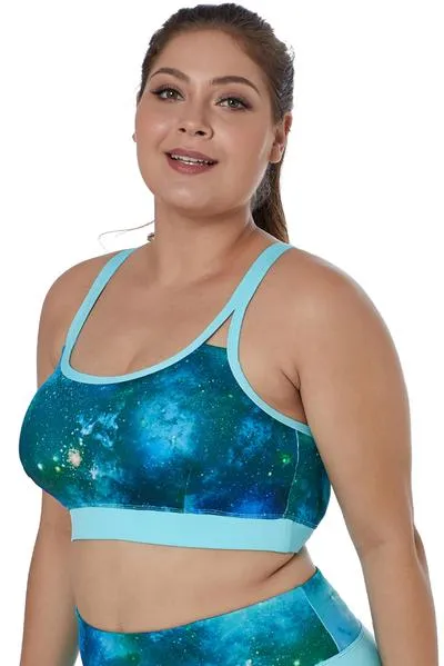 Painting Print Sports Bra Top