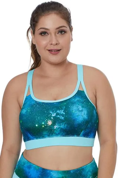 Painting Print Sports Bra Top