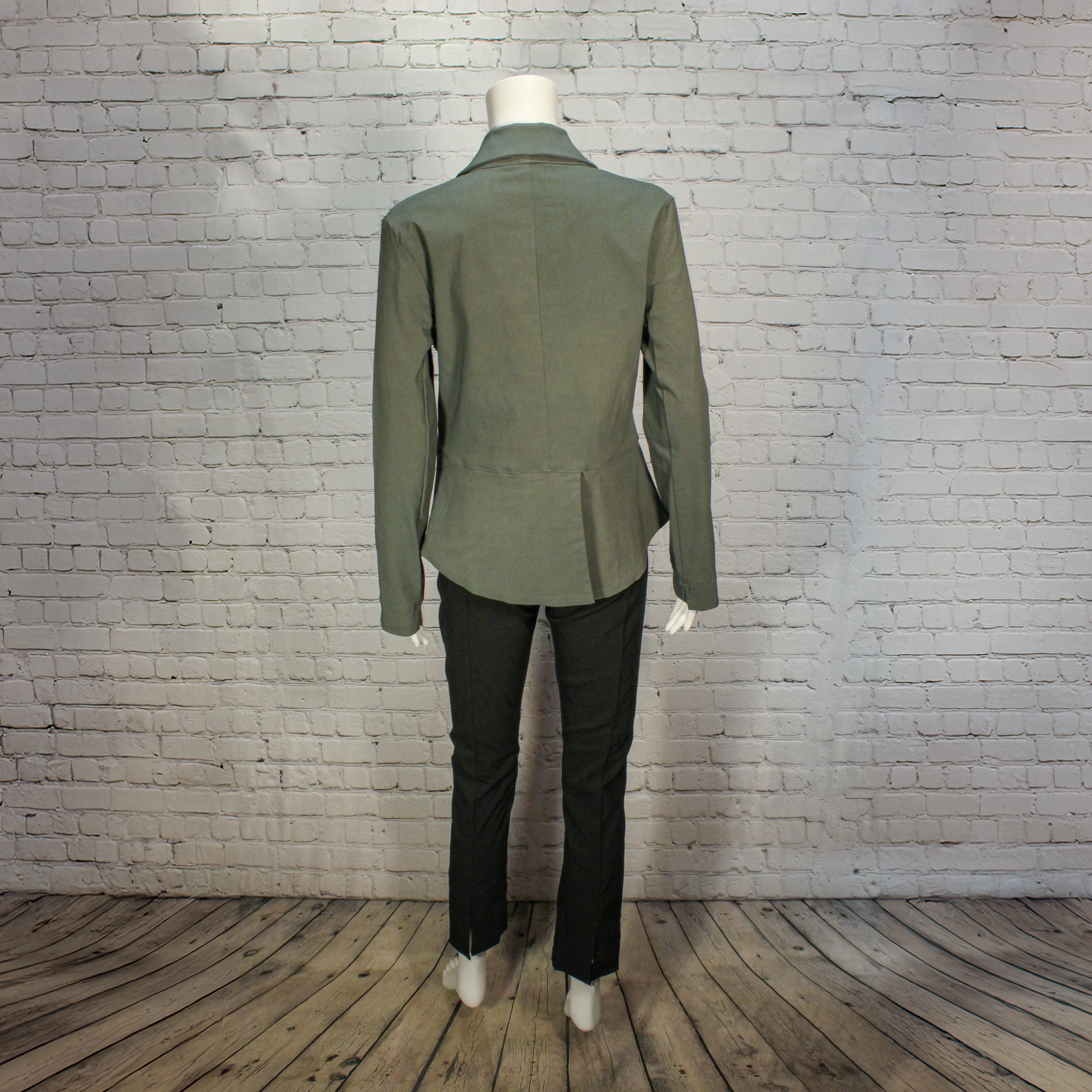 Parson Pant in Black Stretch Twill Fabric by Porto