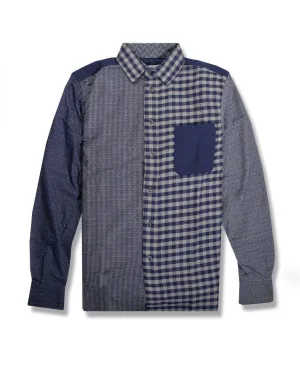 Patchwork Shirt Grey