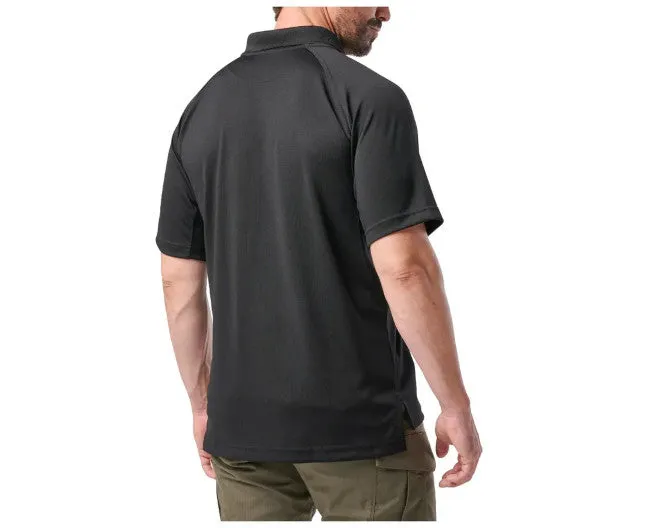 PERFORMANCE POLO SS - SYNTHETIC KNIT, BLACK
