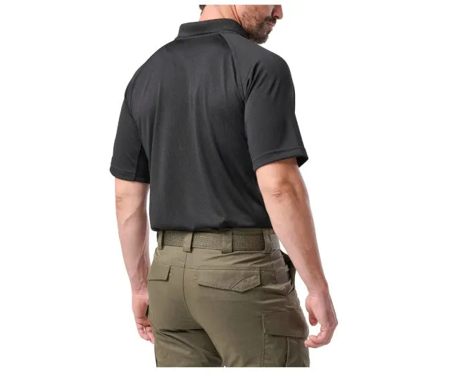 PERFORMANCE POLO SS - SYNTHETIC KNIT, BLACK