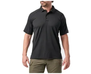 PERFORMANCE POLO SS - SYNTHETIC KNIT, BLACK
